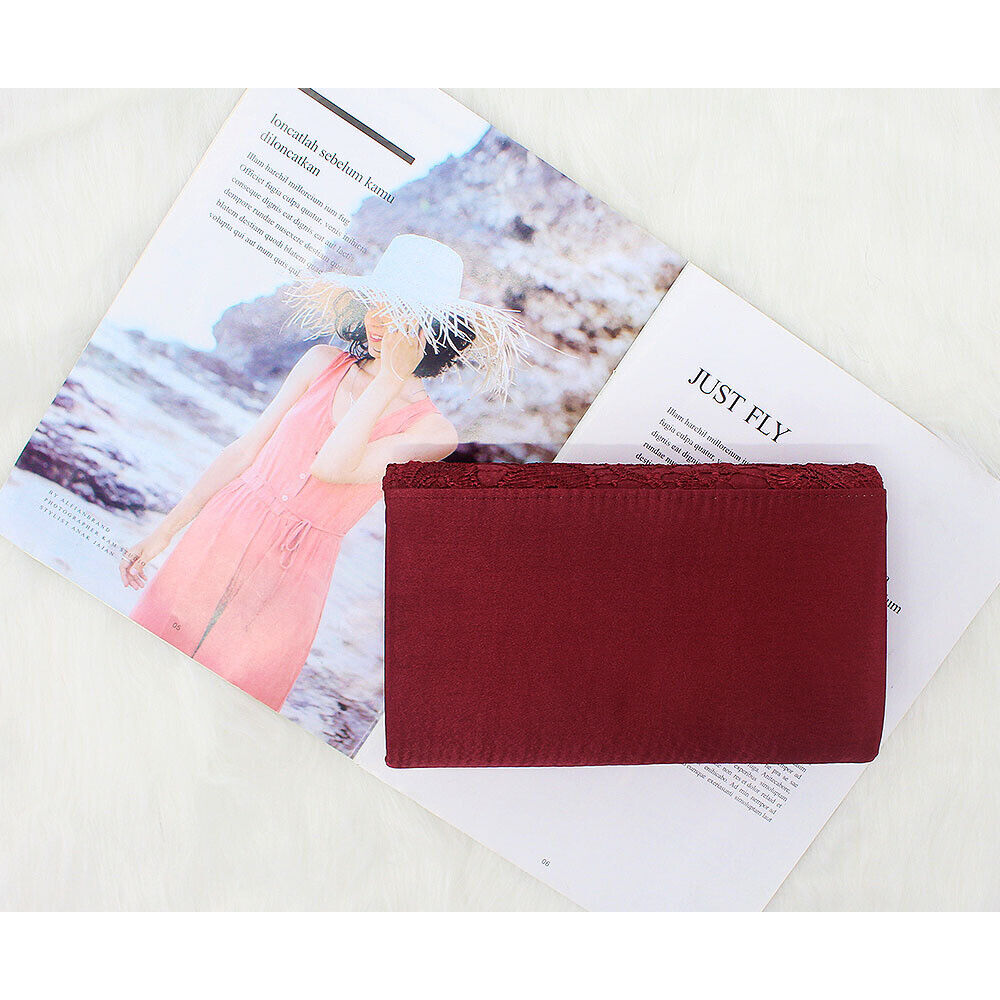 NEW Shining Satin Ladies Evening Clutch Bag Wedding Bridal Chain Handbag Wallet