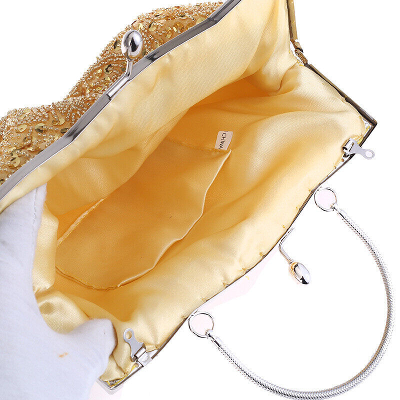 Women Fashion Glitter Party Bridal  Bag Wedding Handbag Prom Evening Clutch
