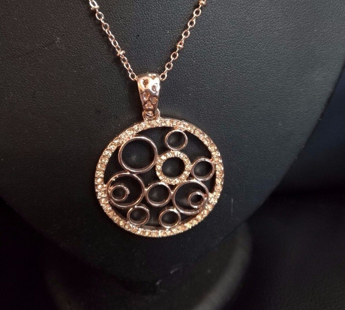 New Women Rhinestone Chain Crystal Necklace Pendant Lady's Fashion Jewelry