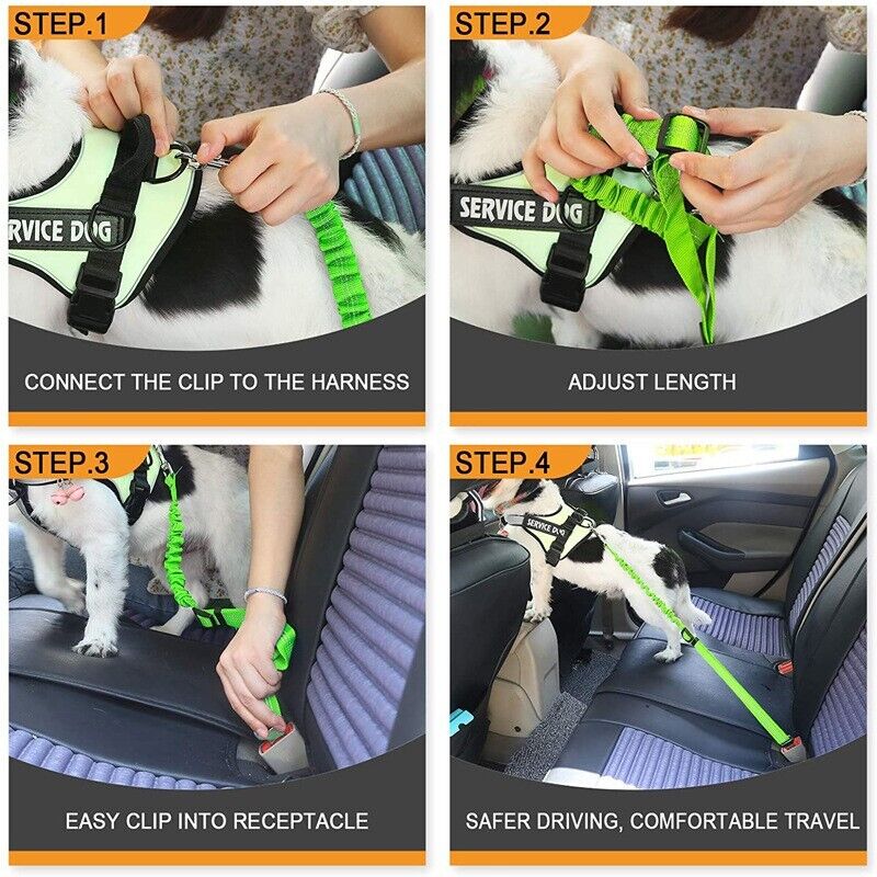 Multi-functional Pet Car Safety Rope Retractable Leash Dogs Traction Seat Belt