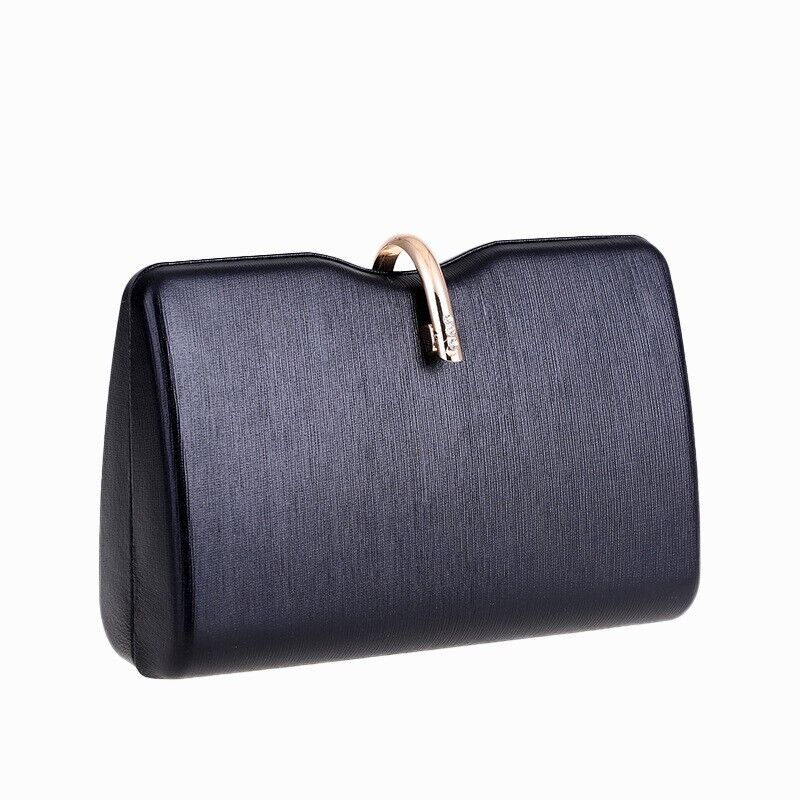 New Woman Elegant Hard Square Shell 3 Colors Wedding Clutch Evening Party Bag