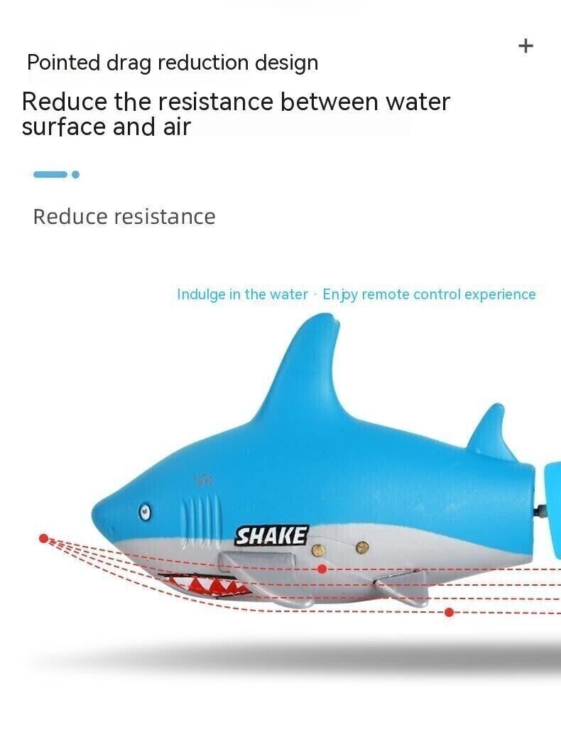 Mini Remote Control Boat Shark Dive Fish Sightsee Submarine Children Toy Gift