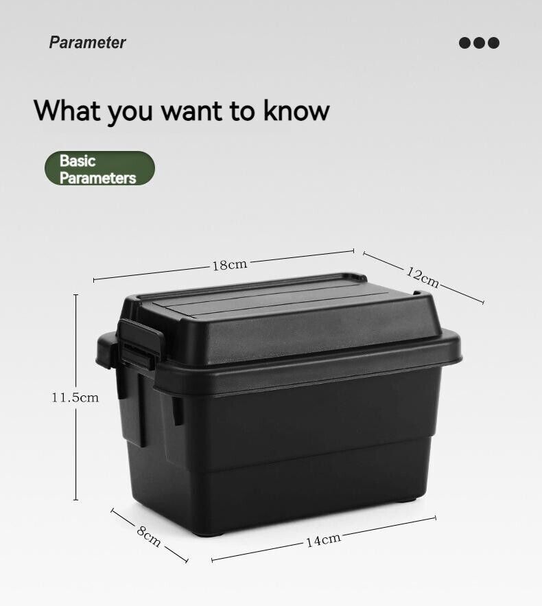 Outdoor Desktop Mini Storage Sundries Box Organizer Camping BBQ Tool Organizer