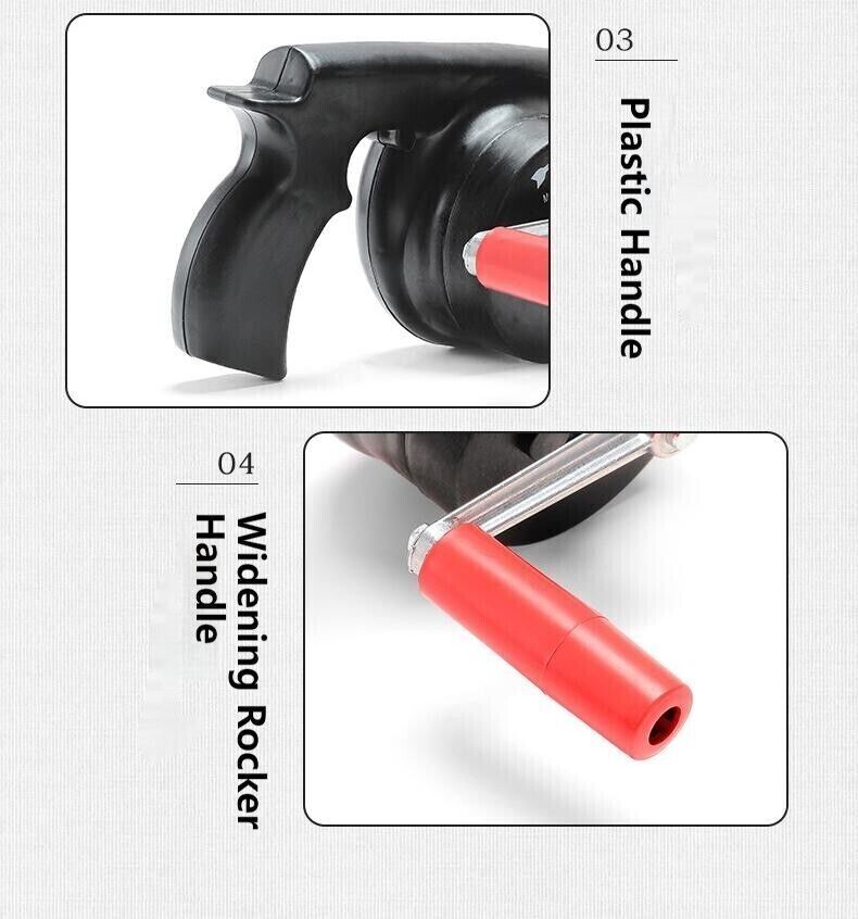 Outdoor Portable Manual Blower Large Wind Metal Outlet Camping BBQ Fire Tool