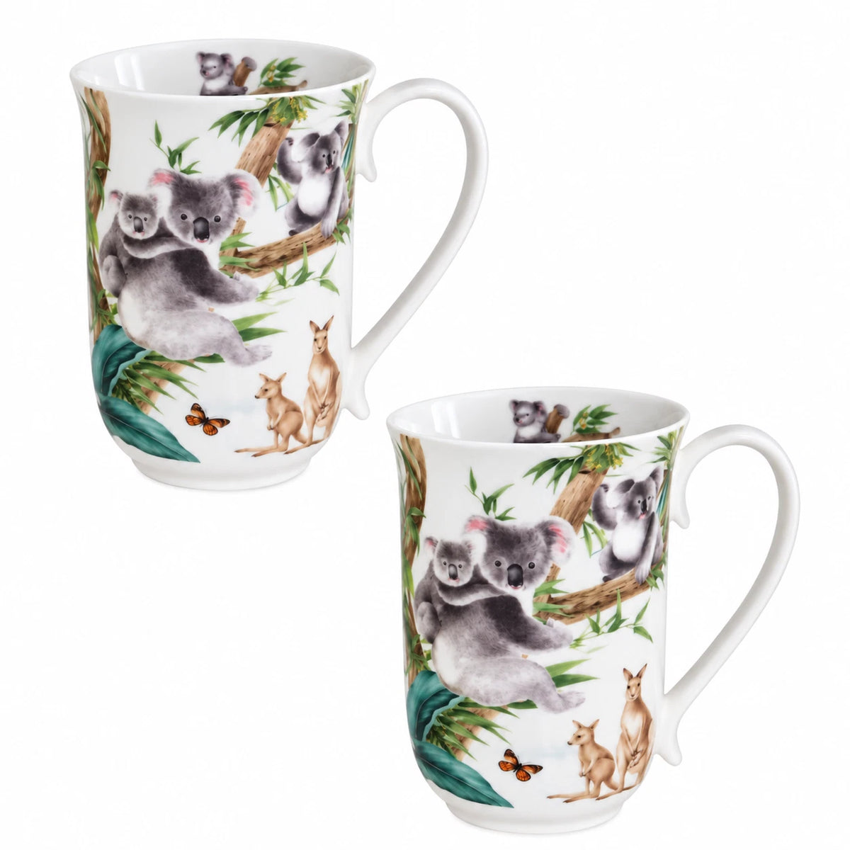 1-6x 405cc Australian Wildlife Koala Mug Fine Porcelain Coffee Tea Cup Gift Box