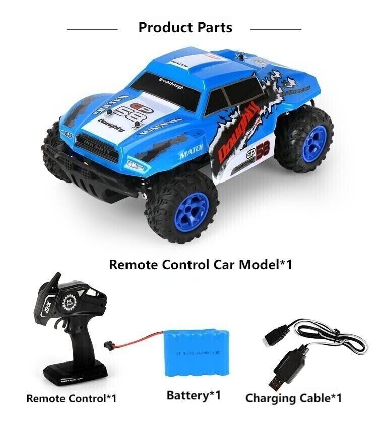 Climbing Electric RC Car Vehicle 4wd 2.4 Kids Buggy High Speed Stunt Racing Toy