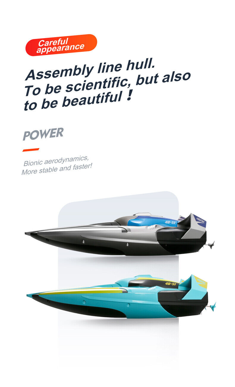 2.4GHz Waterproof S1 Long Range Wireless Remote Control High Speed Boat Toy Gift