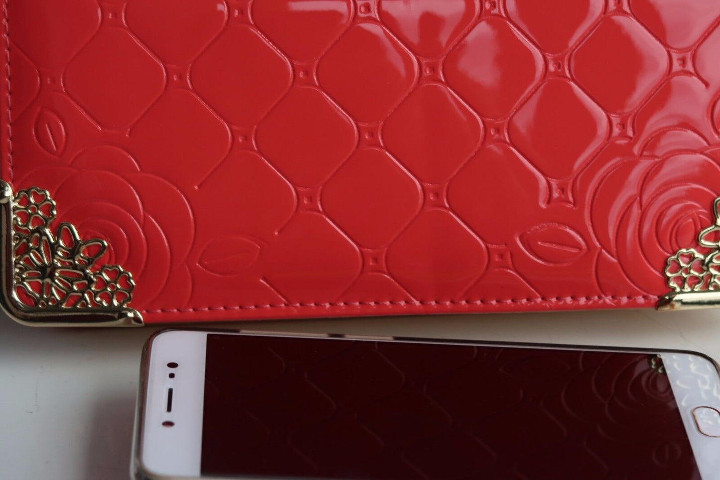 NEW Women Fashion Patent Wallet Zip Around Case Purse Wallet Lady clutch GIFT