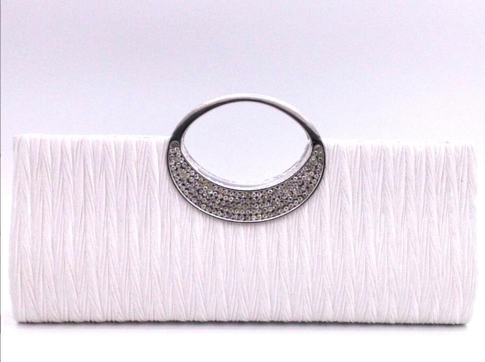 New Shining Satin Chain Handbag Multicoloured Ladies Wedding Bridal Evening Clutch Bag