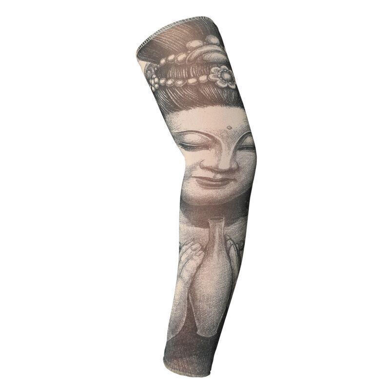 Sunscreen Tatto Arm Stretch Sleeves UV Sun Protect Covers Outdoor Sports Cooling