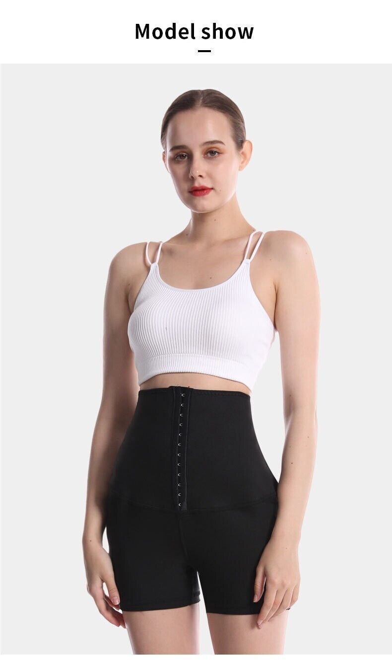 Women Waist Trainer Sauna Sweat Pants Hot Body Shaper Leggings Tummy Slimming