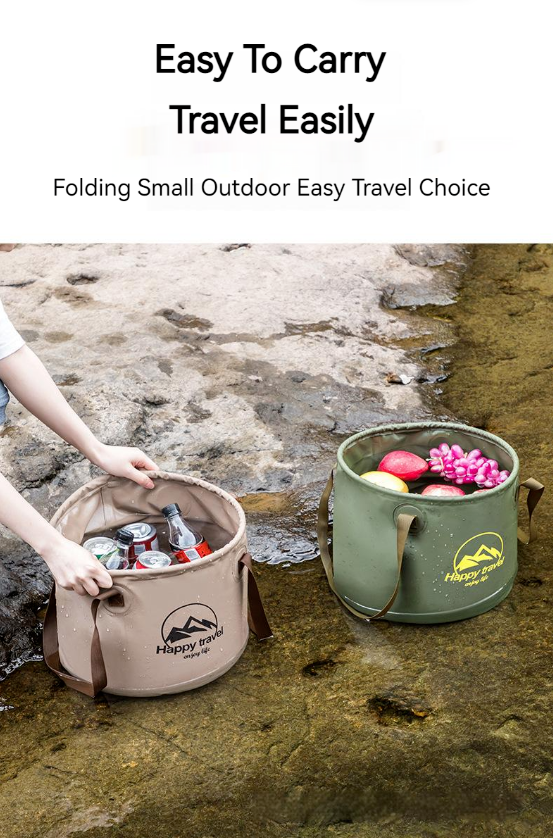 Outdoor Portable Foldable Wash Basin Travel Camping Fishing Foot Soaking Bucket