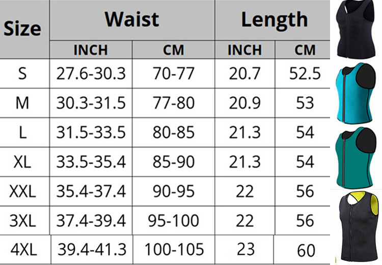 Mens Slimming Body Shaper Vest Neoprene Corset Underwear Compression Tank Top