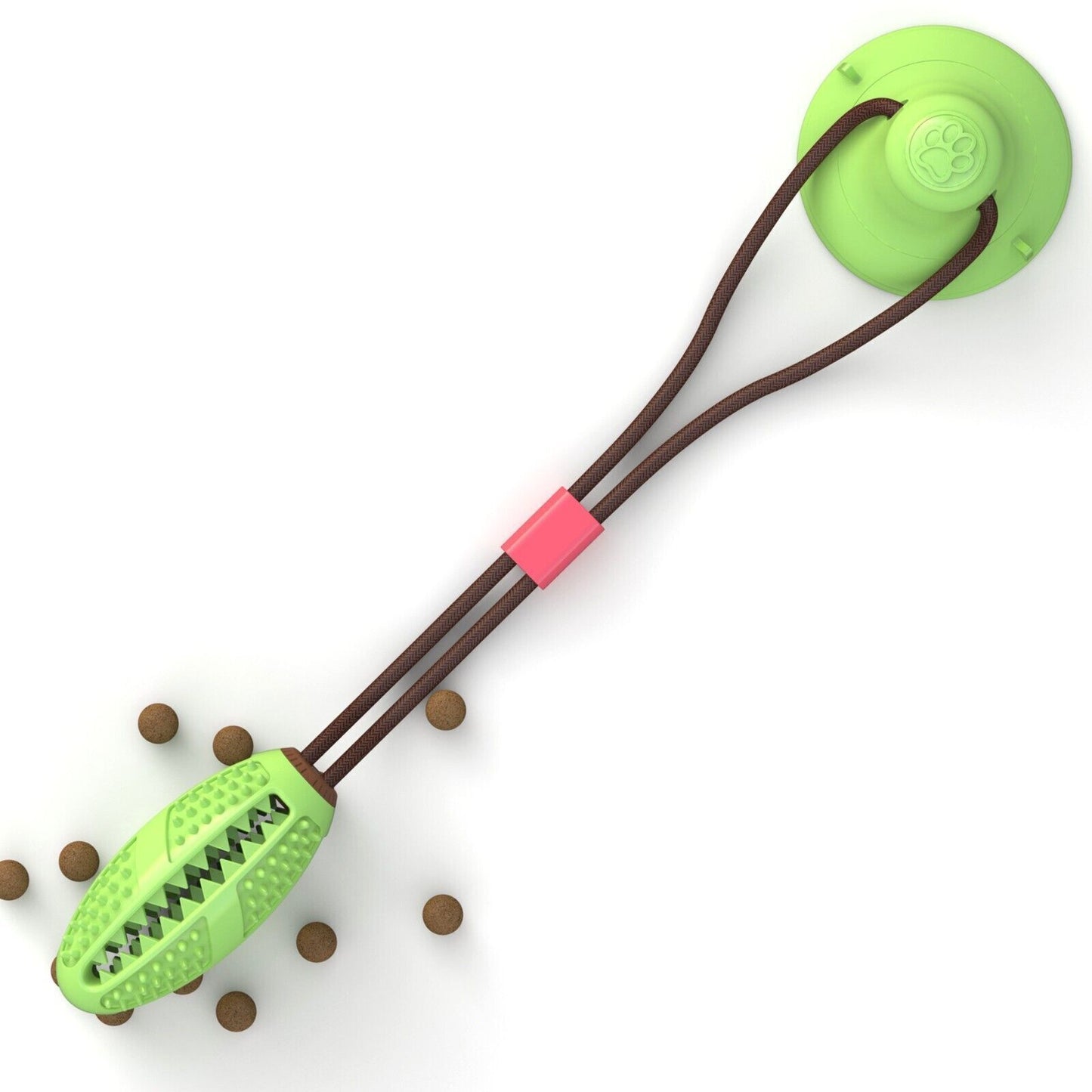 Pet Puppy Molar Bite Toy Suction Cup Tug Rope Ball Dog Tooth Cleaning Chew Toys