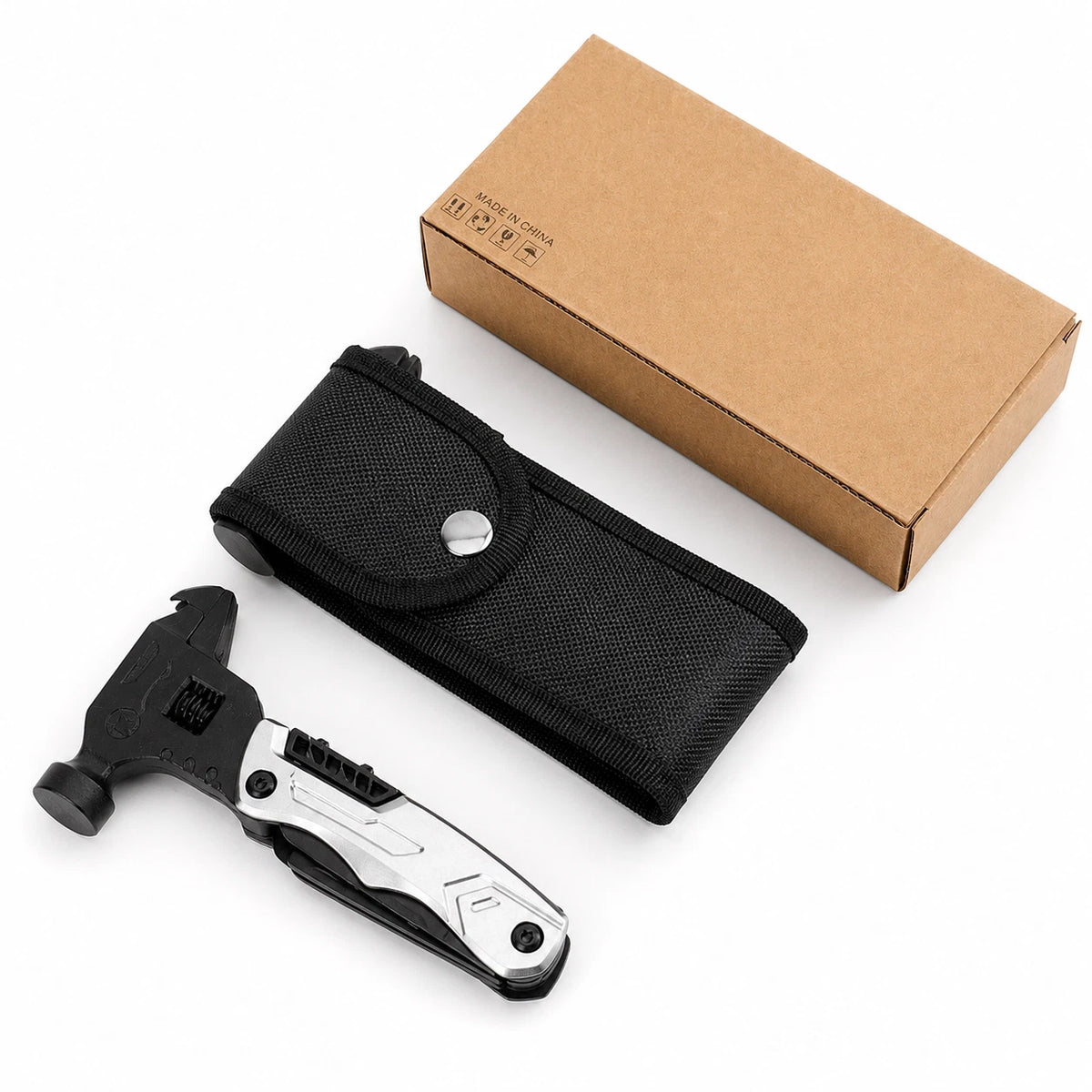 Multi Tool Hammer Folding Pliers Wrench Saw Knife Camping Portable Survival Tool