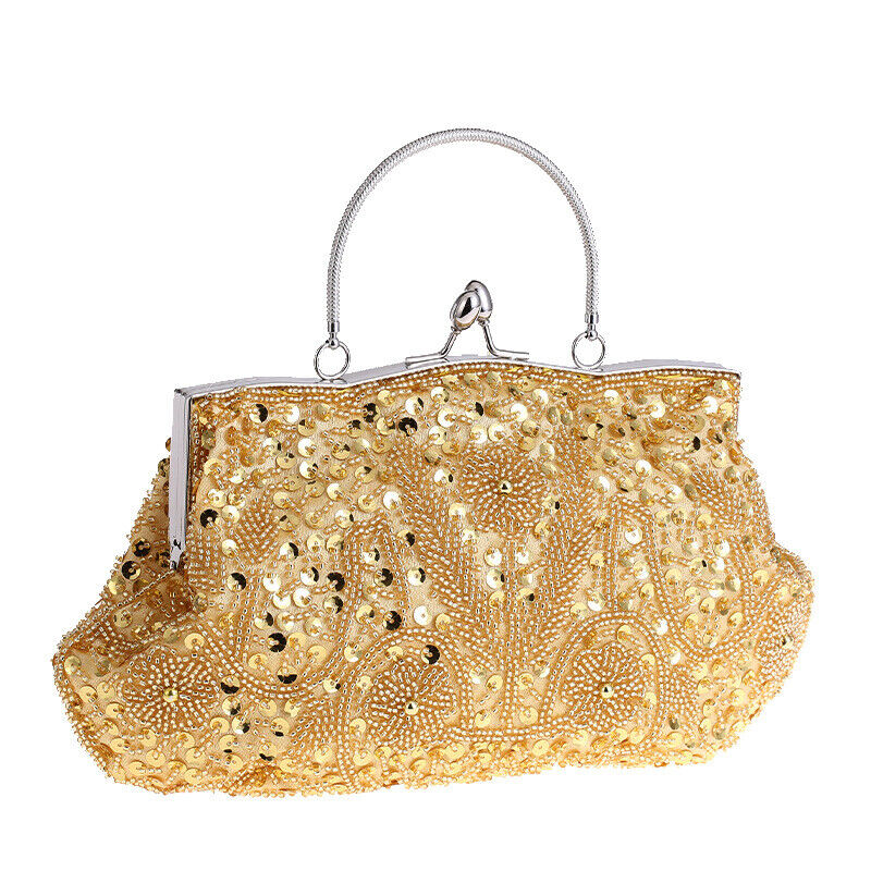 Women Fashion Glitter Party Bridal  Bag Wedding Handbag Prom Evening Clutch