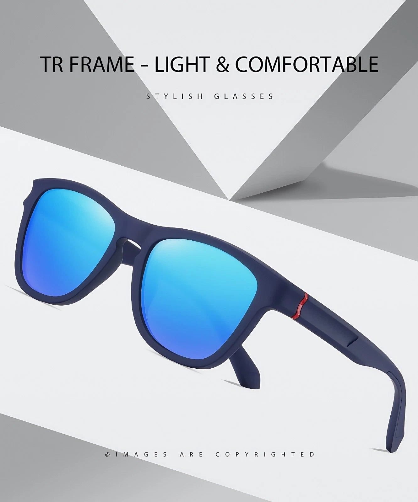Men Stylish Polarized Sunglasses UV400 Anti-Glare Sports Driving Fishing Eyewear # TR7555