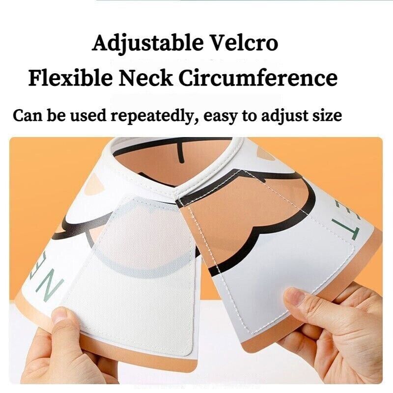 Adjustable Dog Cat Elizabethan Collar Soft Healing Protection Mesh Recovery