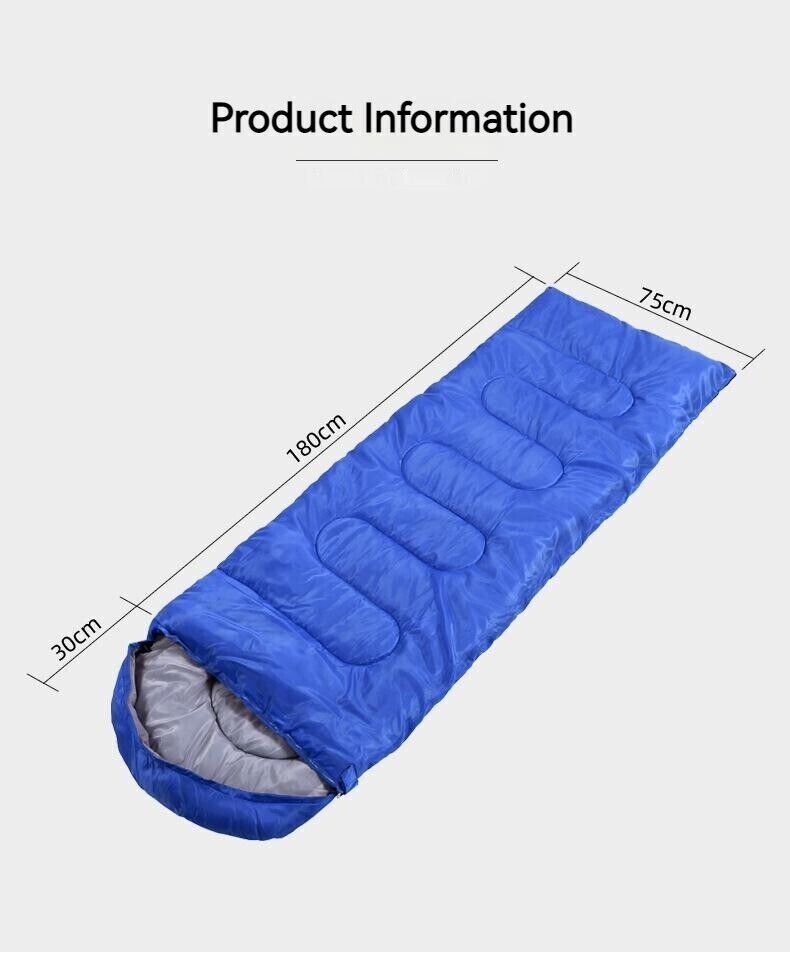 Adult Outdoor Camping Travel Thickened With Hat Cotton Winter Sleeping Bag