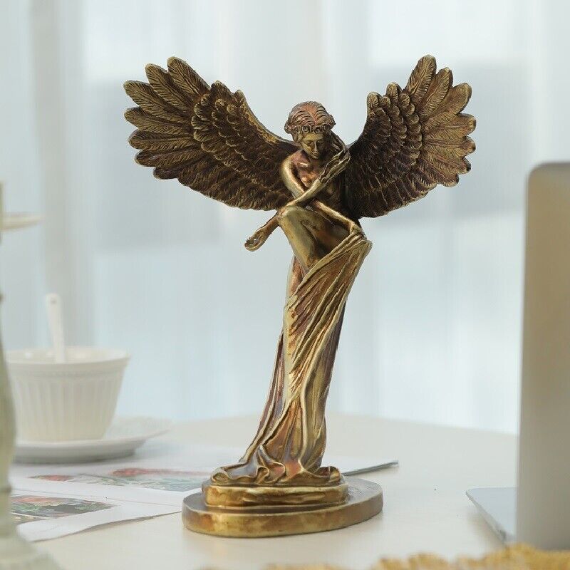 NEW Family Fresh Birthday Table Gift Idea Resin Decoration Redeem angel Figurine