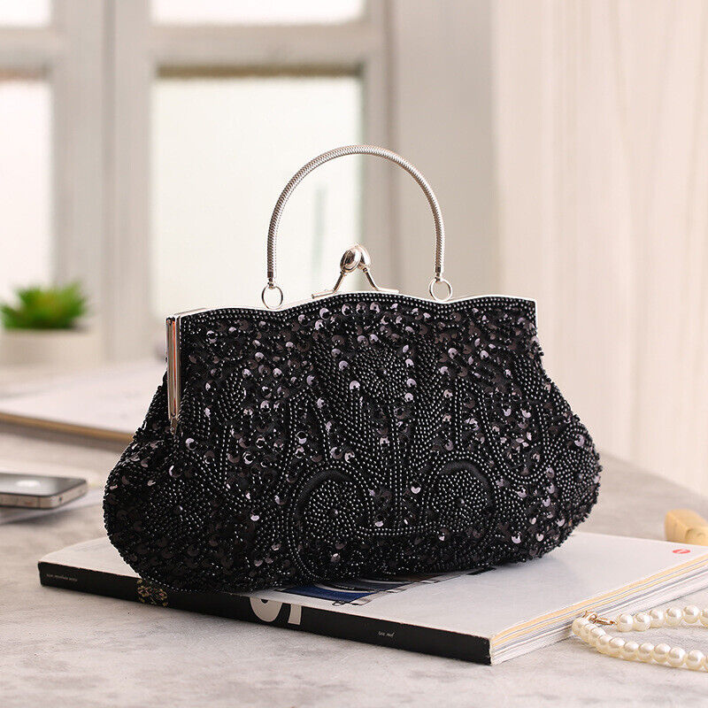 Women Fashion Glitter Party Bridal  Bag Wedding Handbag Prom Evening Clutch