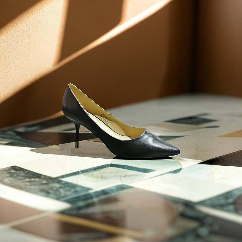 Fashion Classic Mid Heel Pumps Toe Court Work Office Women Ladys Shoes Patent