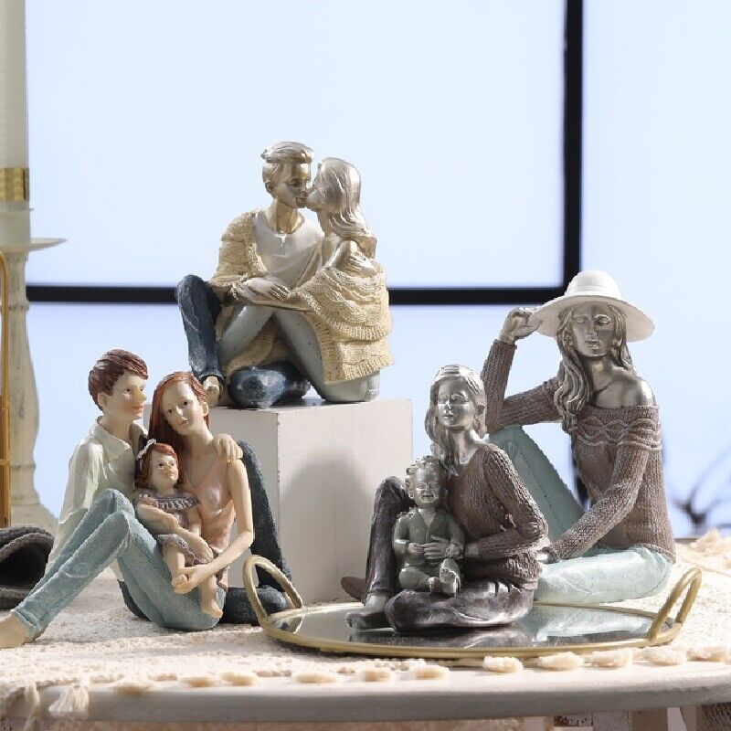Family Birthday Table Gift Idea Resin Decoration lover child baby Mum Figurine