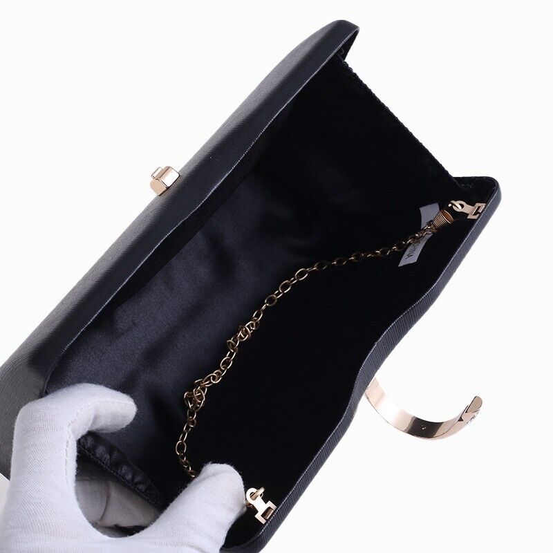 New Woman Elegant Hard Square Shell 3 Colors Wedding Clutch Evening Party Bag
