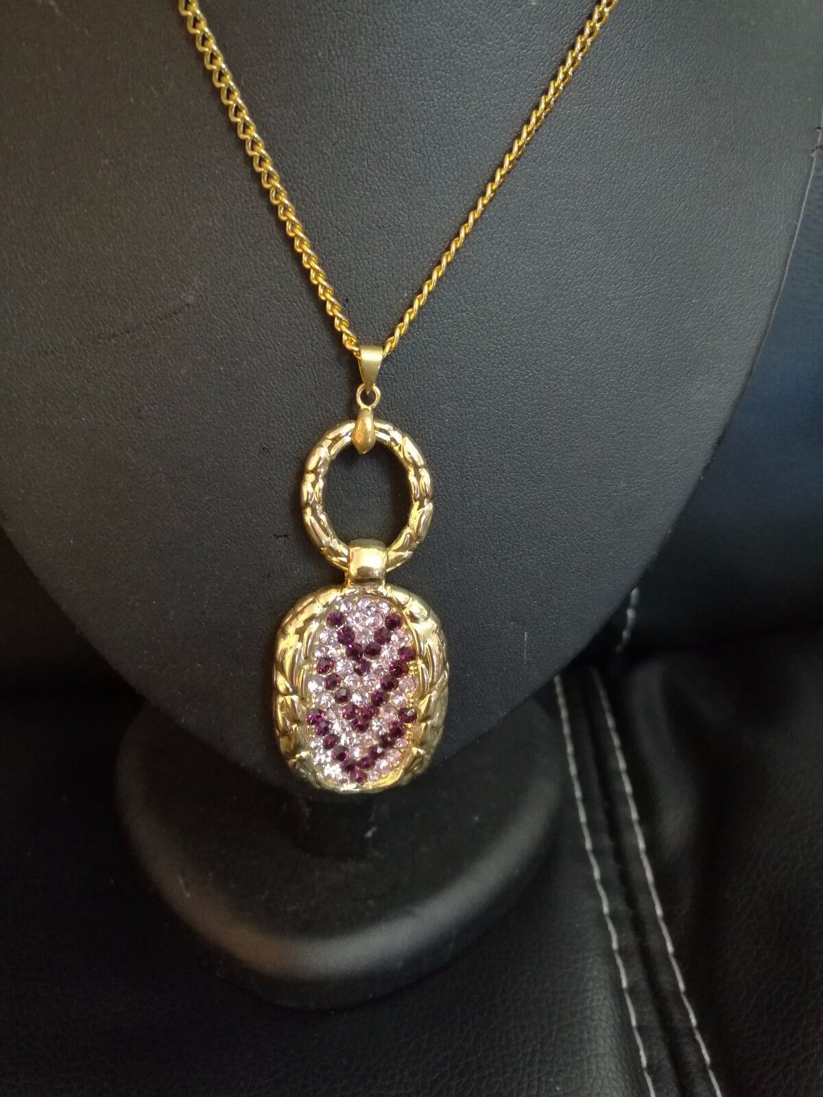 New Women Rhinestone Chain Crystal Necklace Pendant Lady's Fashion Jewelry