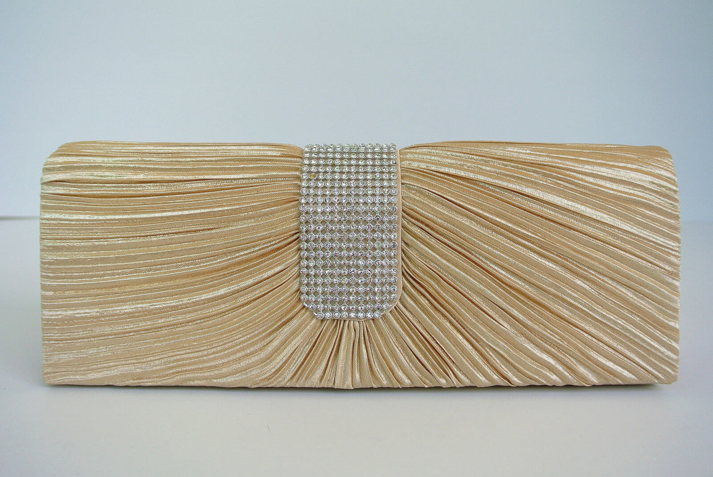 BRAND NEW Shining Satin Ladies Evening Clutch Bag Wedding Bridal Chain Handbag