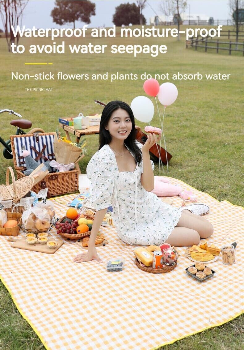 Outdoor Thickened Waterproof Portable Foldable Lawn Park Beach Party Picnic Mat