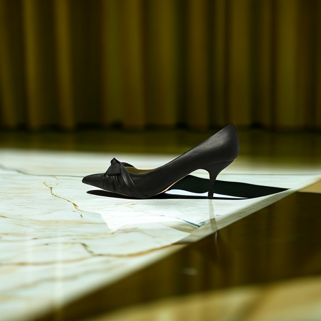 New women ladies low mid heel pumps pointed toe court work office shoes