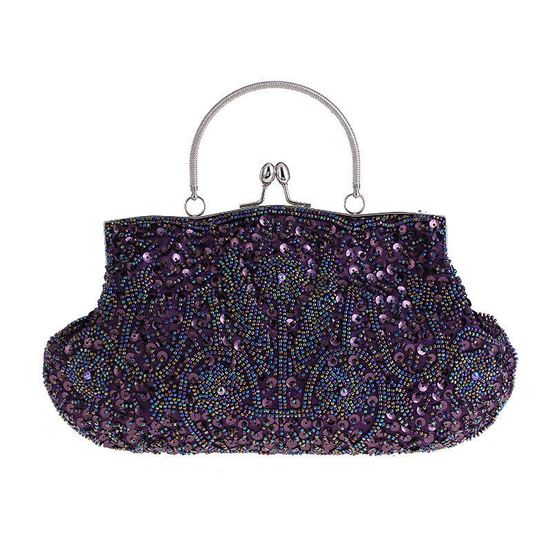 Women Fashion Glitter Party Bridal  Bag Wedding Handbag Prom Evening Clutch