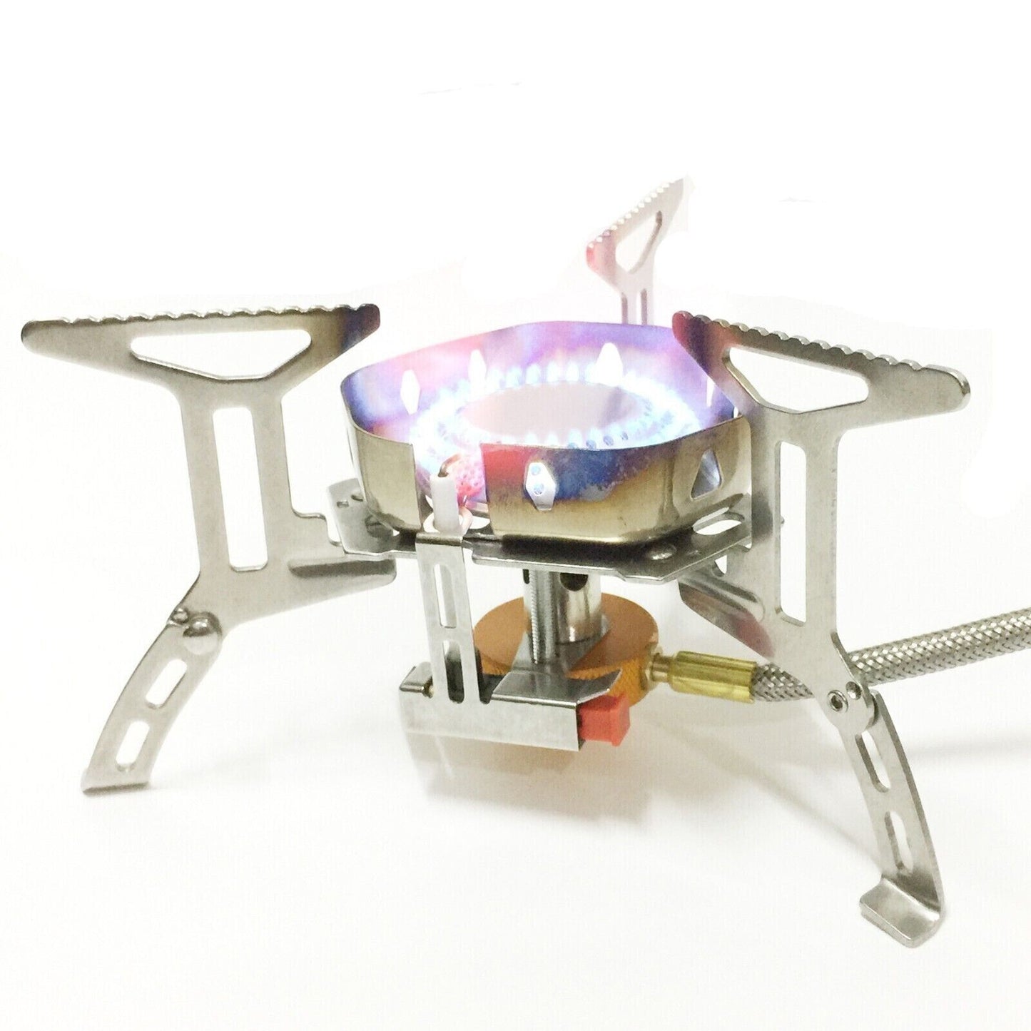 New Outdoor Portable Camping Stainless Steel Picnic Windproof Gas Stove Head