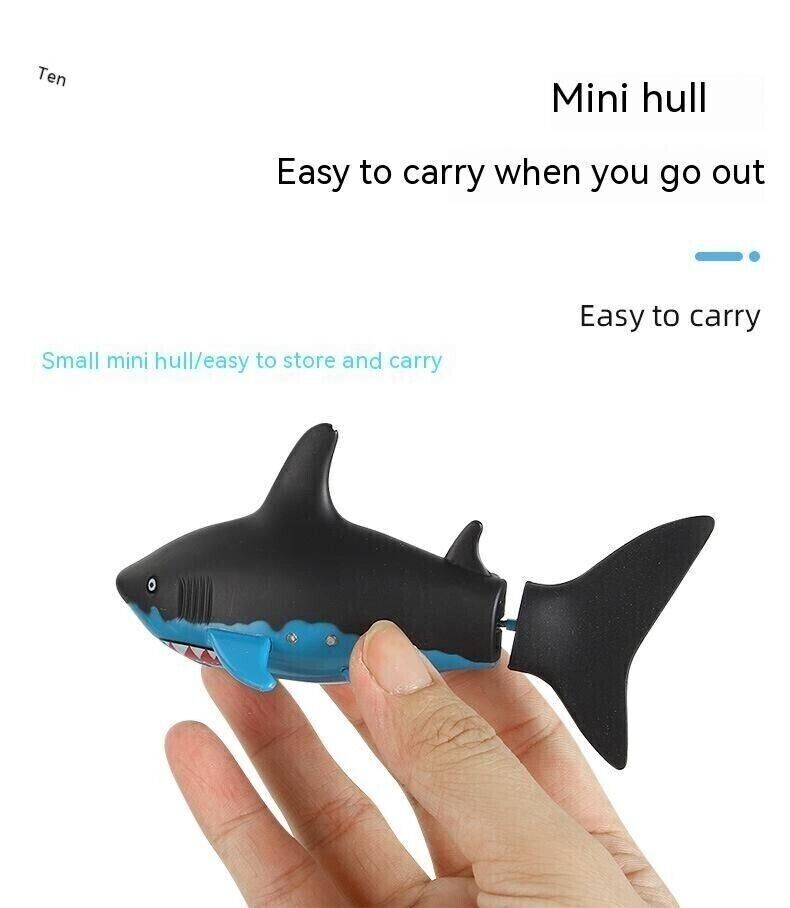 Mini Remote Control Boat Shark Dive Fish Sightsee Submarine Children Toy Gift