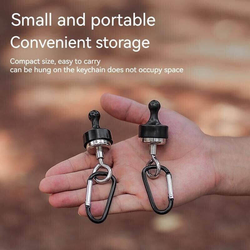 Outdoor Magnet Hooks Magnetic Camp Light Hanging Canopy Tent Hiking Buckles