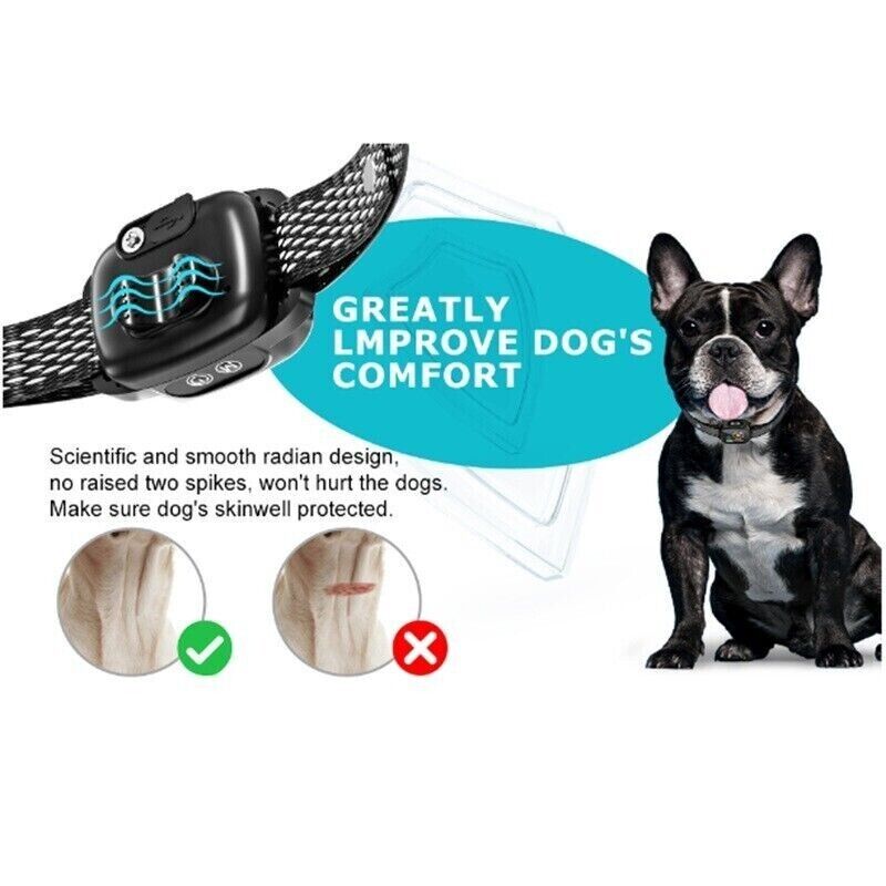 Intelligent Color Screen Dog Training Anti Bark Collar Rechargeable Stop Bark