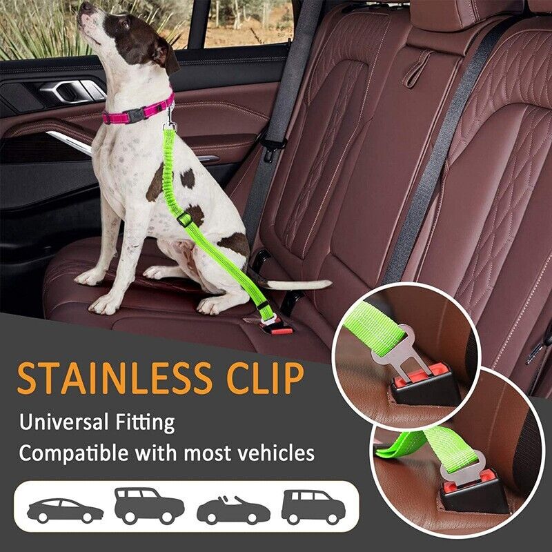 Multi-functional Pet Car Safety Rope Retractable Leash Dogs Traction Seat Belt