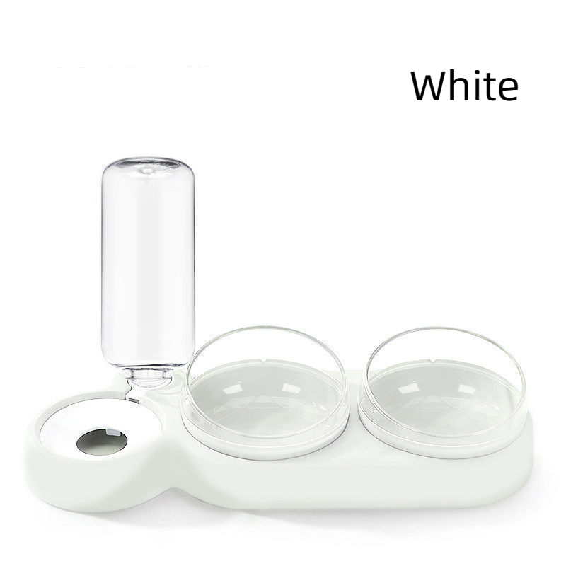 Pet Cat Three Bowl Dog Bowl Stand Cat Dog Automatic Feeder Water Fountain