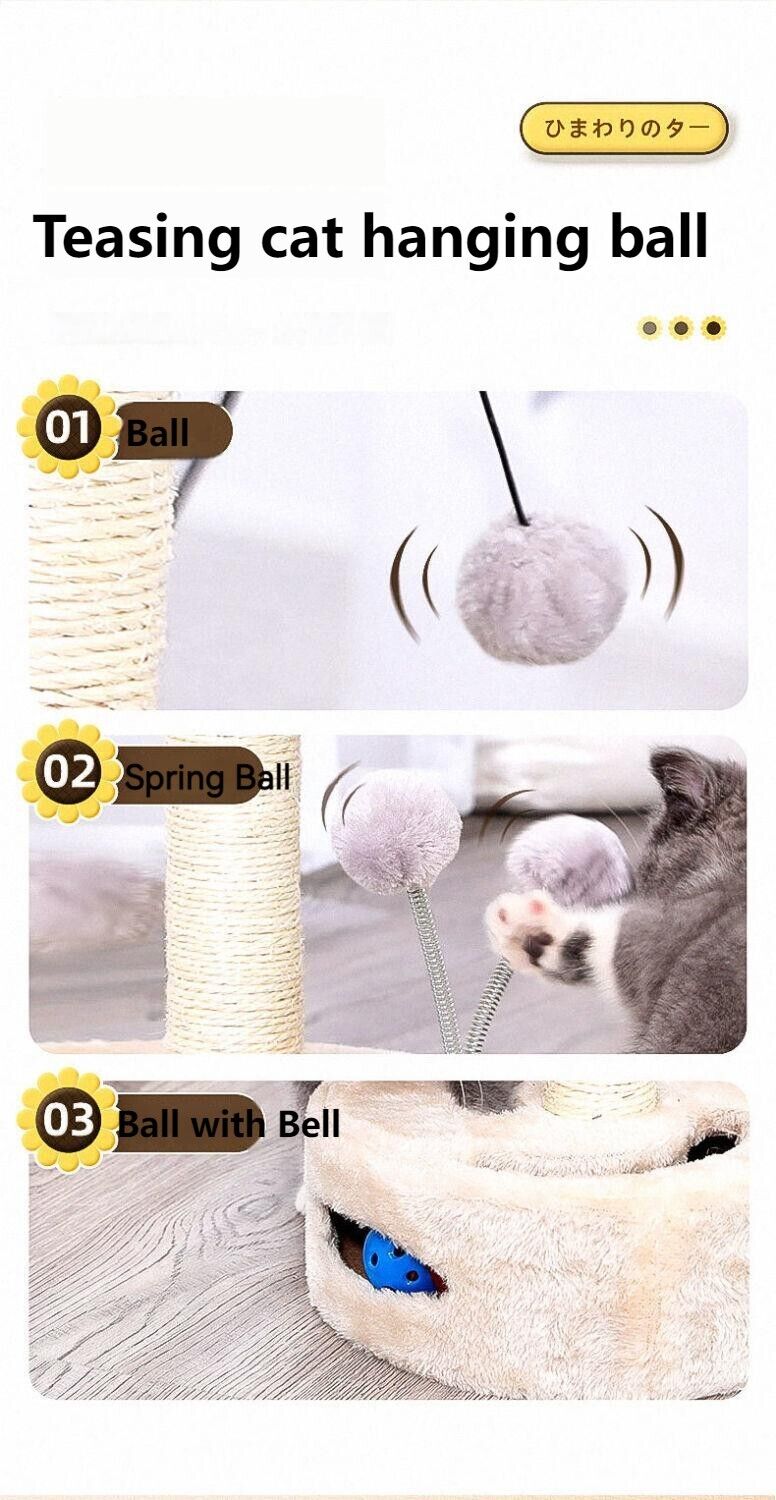 Cat Tree Tower Scratching Post Scratcher Trees Sisal Cat Scratcher Wood Chair