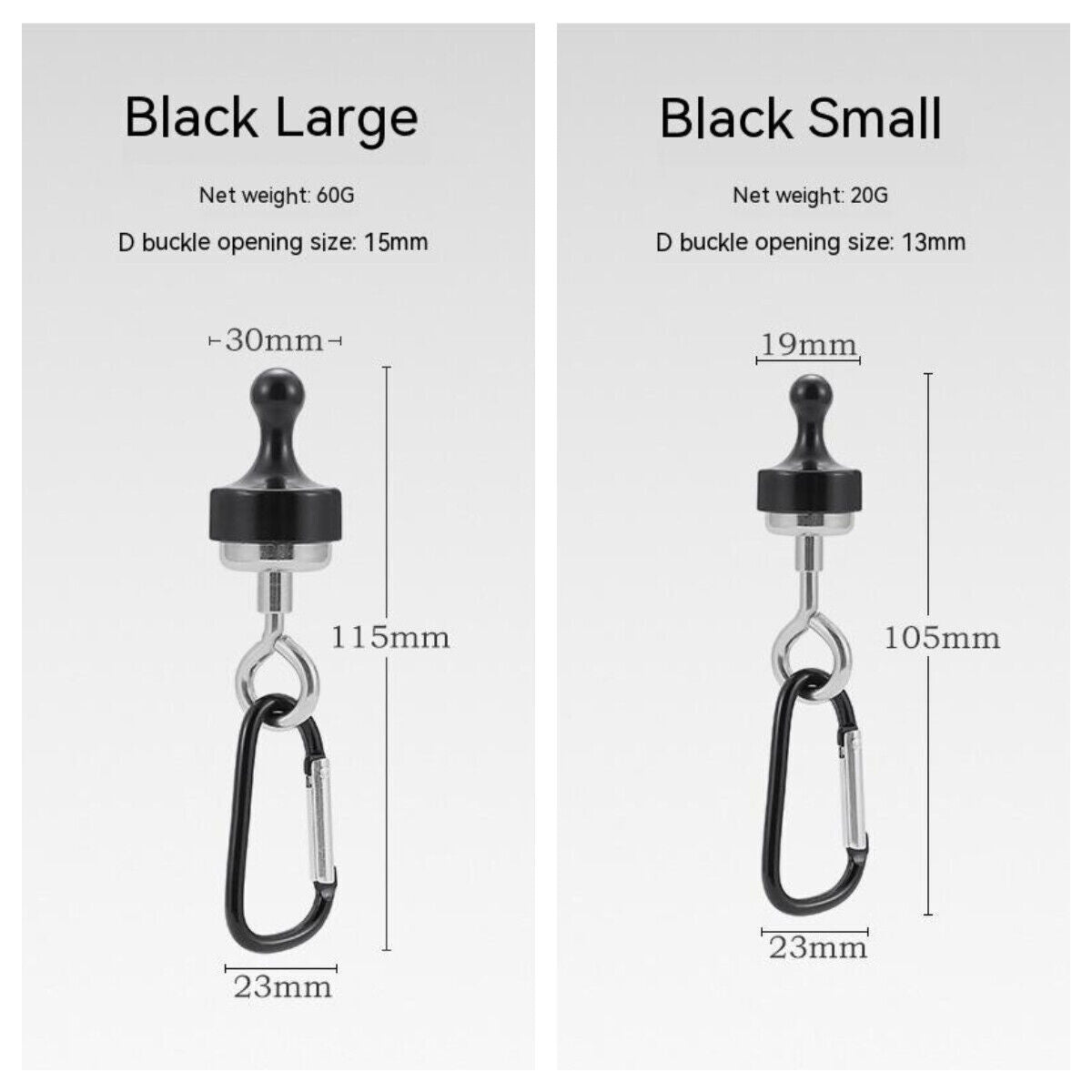 Outdoor Magnet Hooks Magnetic Camp Light Hanging Canopy Tent Hiking Buckles