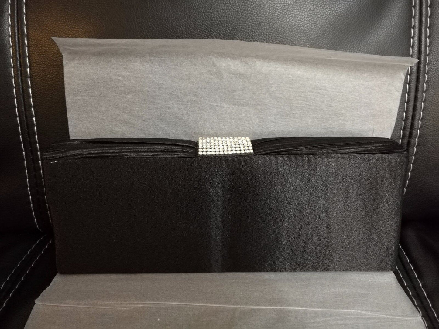 BRAND NEW Shining Satin Ladies Evening Clutch Bag Wedding Bridal Chain Handbag