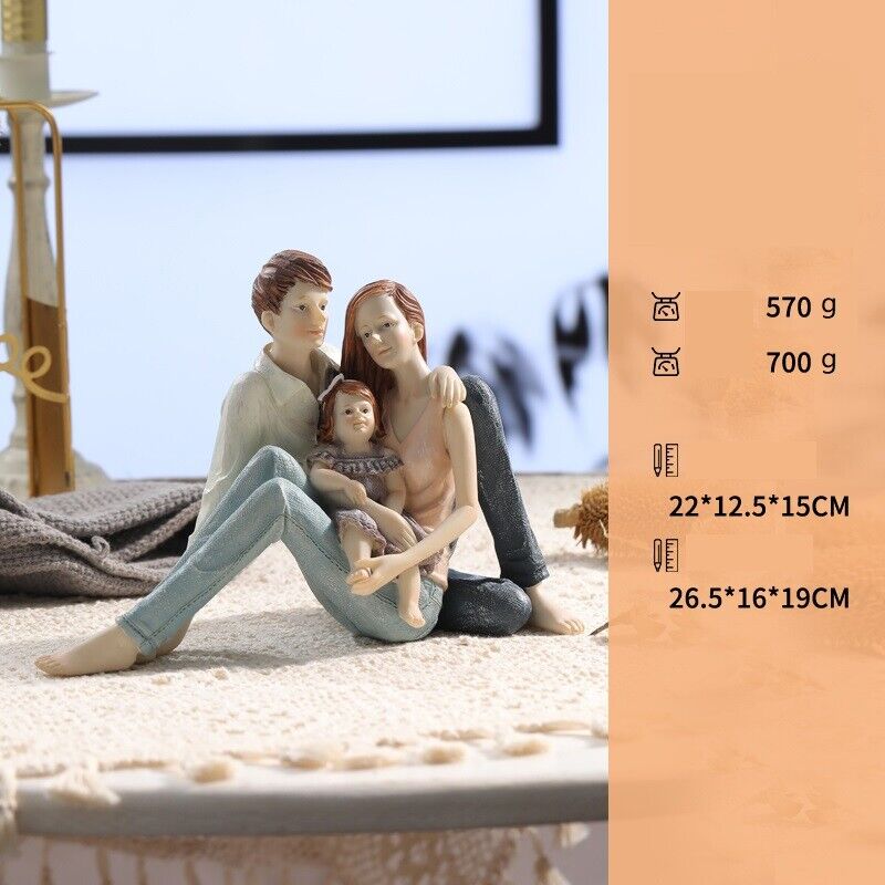 Family Birthday Table Gift Idea Resin Decoration lover child baby Mum Figurine