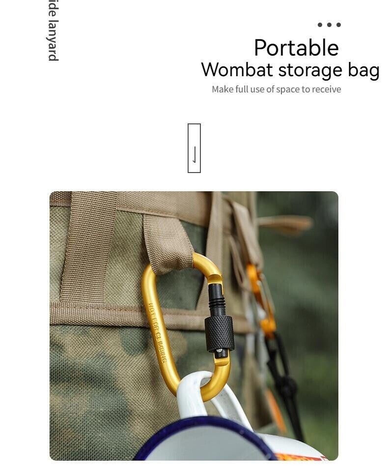 Outdoor Camping Portable Multifunctional Tool Hanging Cutlery Holder Storage Bag