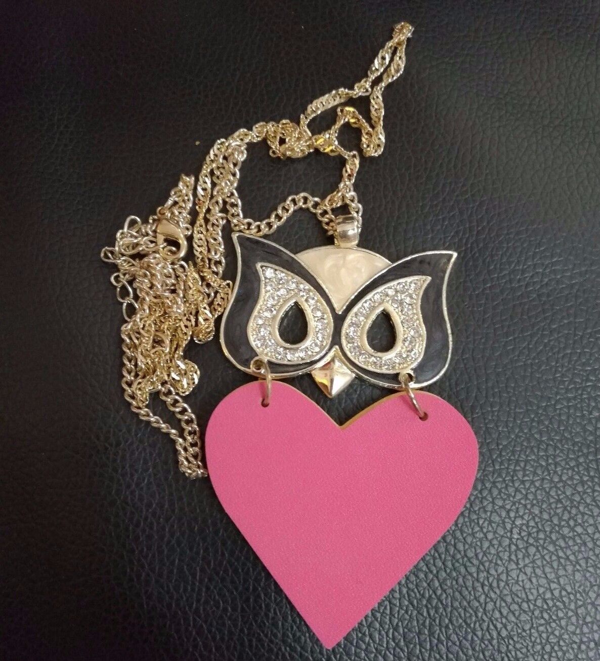 New Women Rhinestone Chain Crystal Necklace Pendant Lady's Fashion Jewelry OWL