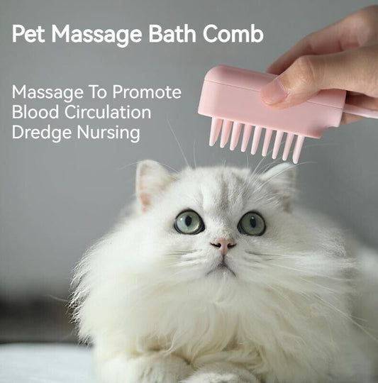 New Cat and Dog Massage Pet SPA Massage Convenient Scrubber Pet Bath Brush