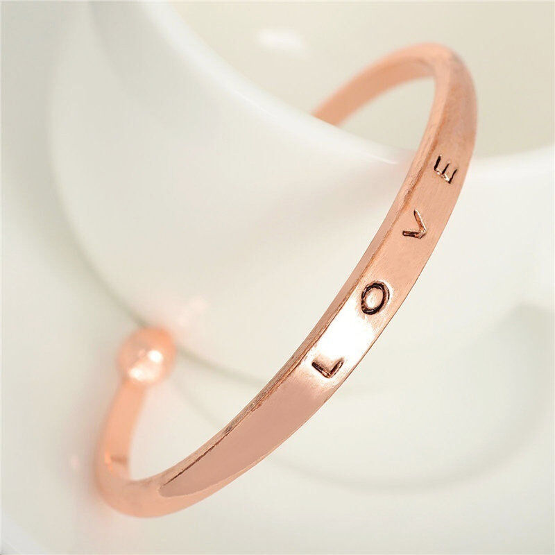 NEW Fashion Women’s Stainless Steel Screw Hand Love Wedding Cuff Bangle Bracelet