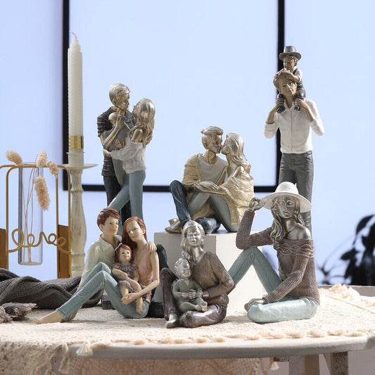 Family Birthday Table Gift Idea Resin Decoration lover child baby Mum Figurine