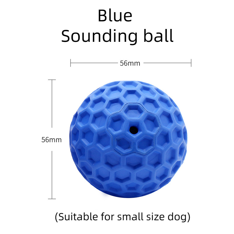 Bite Resistant Pet Interactive Tooth Cleaning Rubber Toy Dog Vocalizing Toys