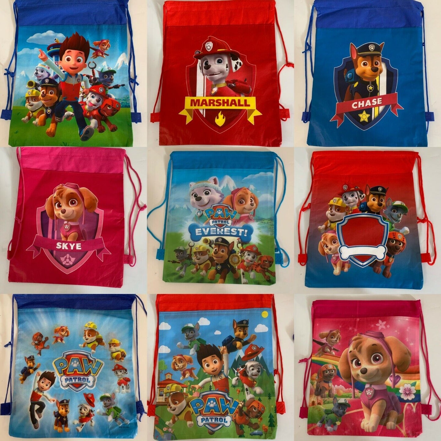 NEW Cartoon Drawstring Bag Library Girls Boys School Bag children kids Backpack